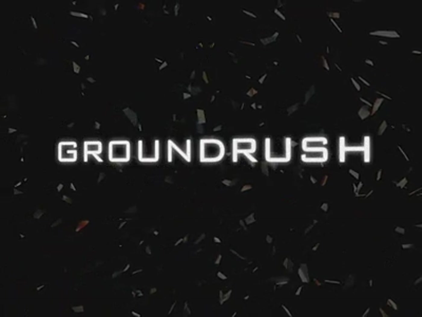Ground Rush title card from the studio brand sizzle reel